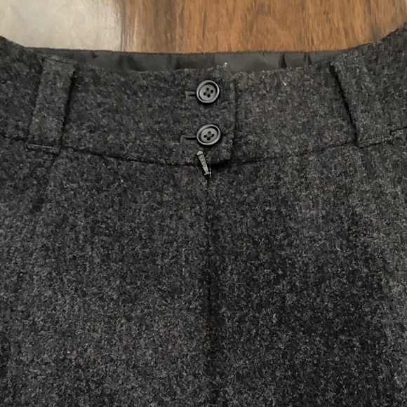 Banana Republic Charcoal Wool Blend Suit Blazer with Belt Skirt - Picture 14 of 15